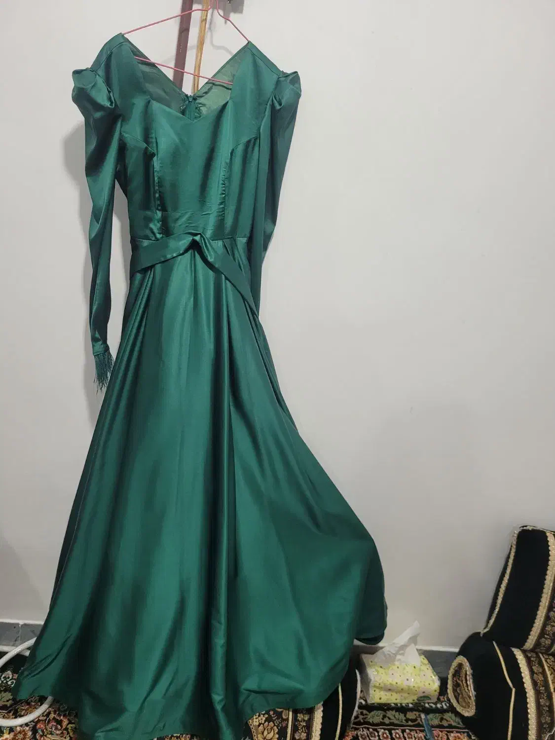 لباس مجلسی بسیارزیبا رنگ سبز|لباس|دوگنبدان, |دیوار