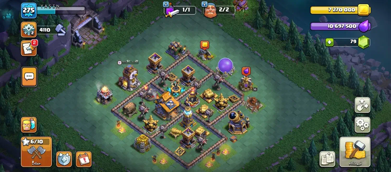 کلش آف کلنز لول ۲۷۵|کنسول، بازی ویدئویی و آنلاین|کرج, احدآباد|دیوار