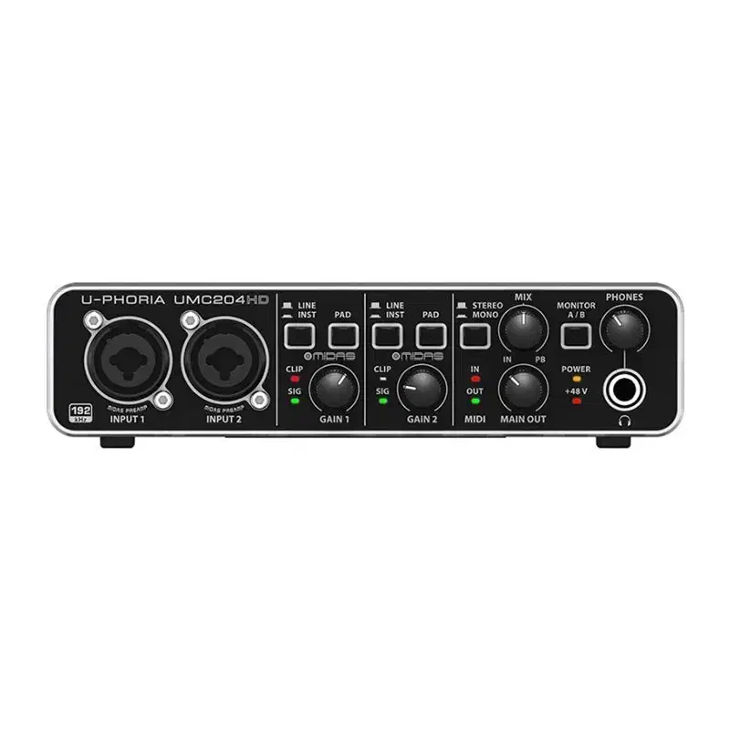 کارت صدا Behringer UMC204HD هدفون اسپیکر میکروفون|آلات موسیقی|تهران, ده‌ونک|دیوار