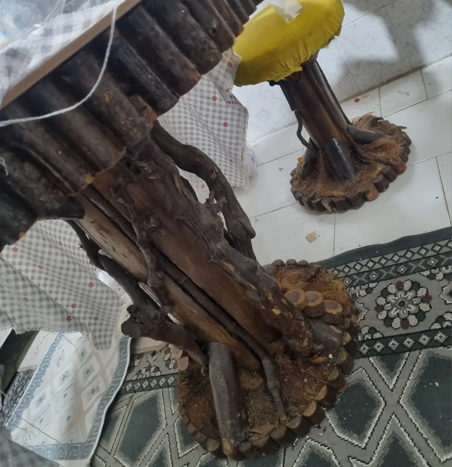 میز گرد و صندلی چوب جنگلی|میز و صندلی غذاخوری|تهران, المهدی|دیوار