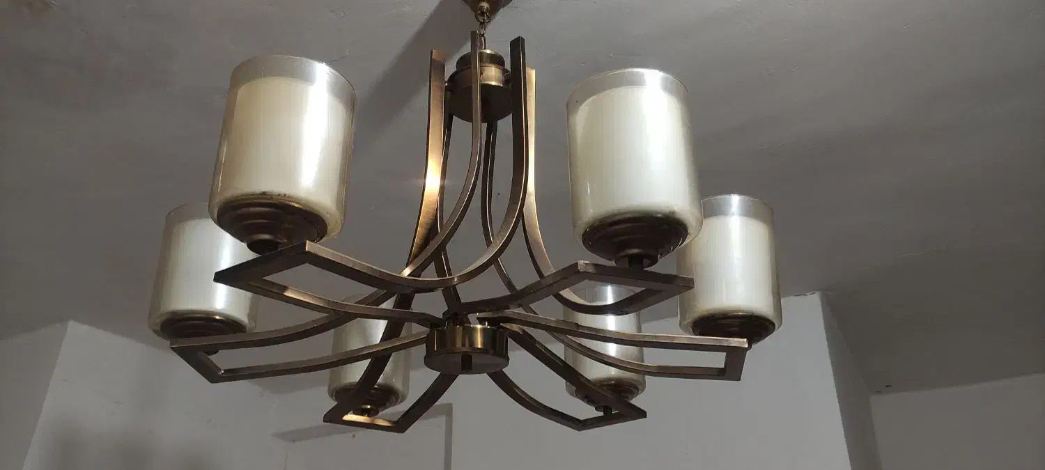 لوستر 6شاخه|لوستر و چراغ آویز|آستانه اشرفیه, |دیوار