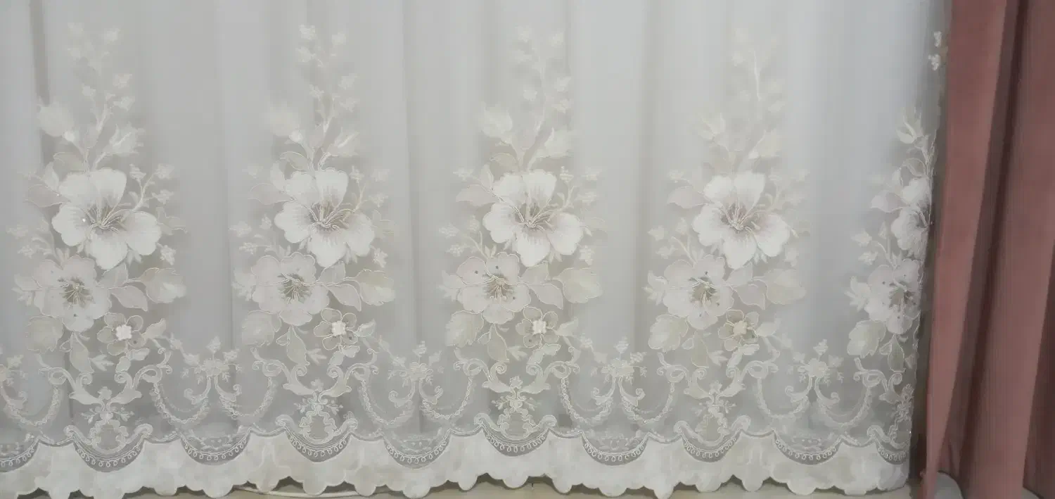 فروش،پرده پزیرایی همراه باشال درحد نو|پرده، رانر، رومیزی|بوئین زهرا, |دیوار