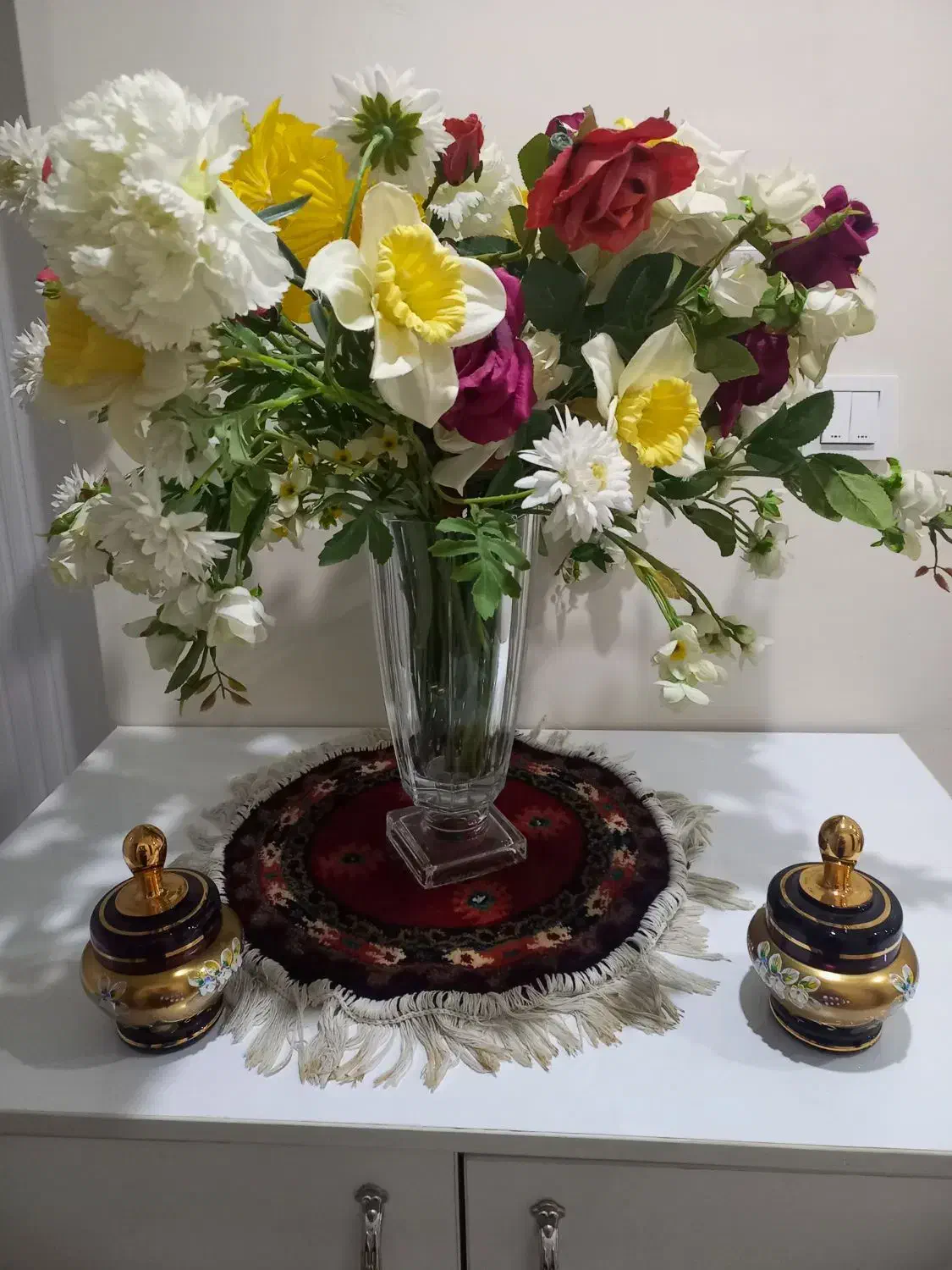 اگرمن کریستال چک طلاکوب|صنایع دستی و سایر لوازم تزئینی|ری, شهید غیوری (ابن باویه)|دیوار