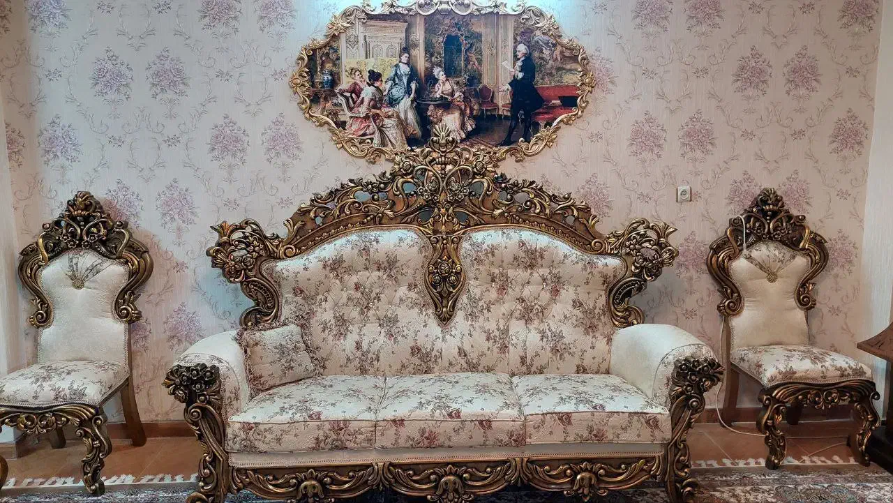 مبل سلطنتی در حد نو|مبلمان خانگی و میز عسلی|قائمشهر, |دیوار