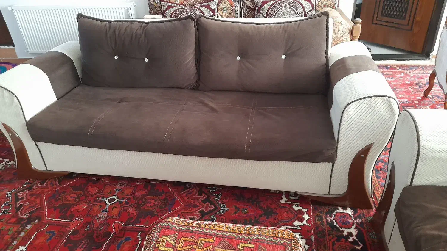 مبل ۸ نفره چهارچوب آهنی ۳+۳+۱+۱|مبلمان خانگی و میز عسلی|اهر, |دیوار