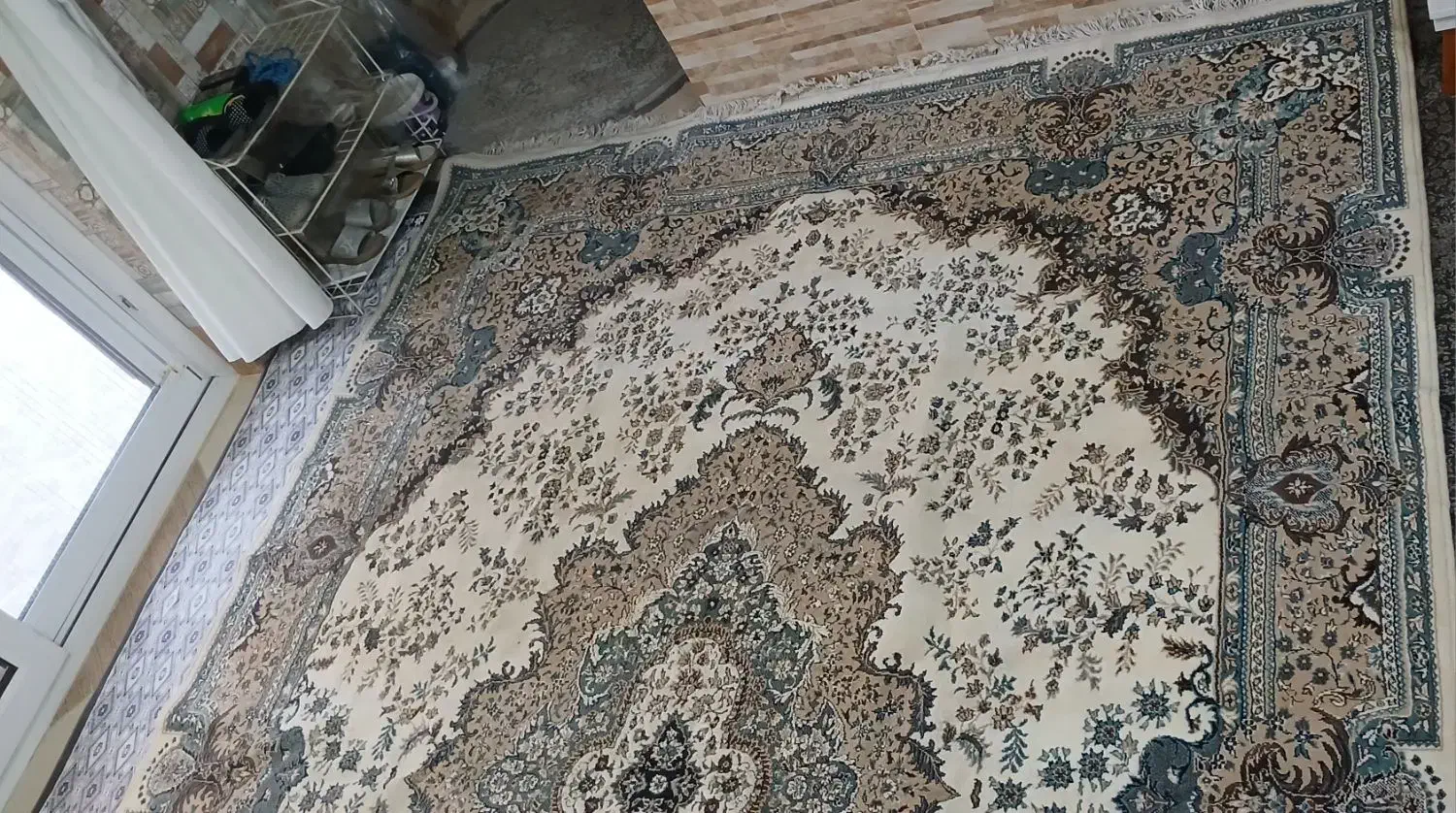 فرش ماشینی ۹متری کاشان|فرش|چمستان, |دیوار