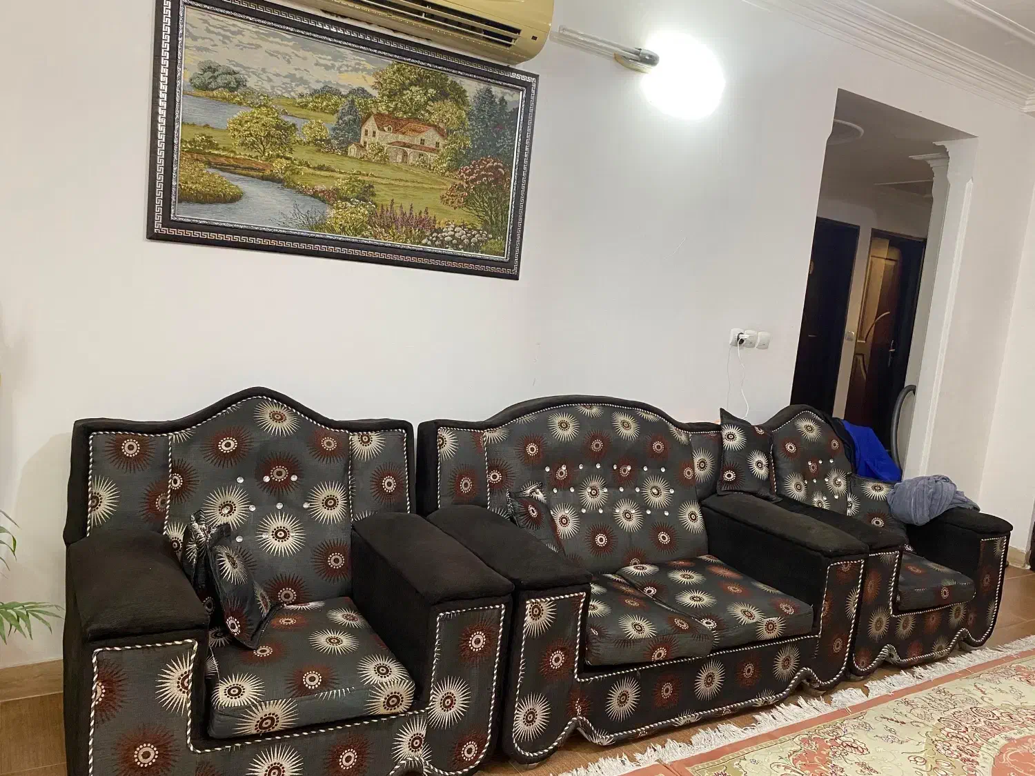 مبل ۷ نفره|مبلمان خانگی و میز عسلی|قائم‌شهر, |دیوار