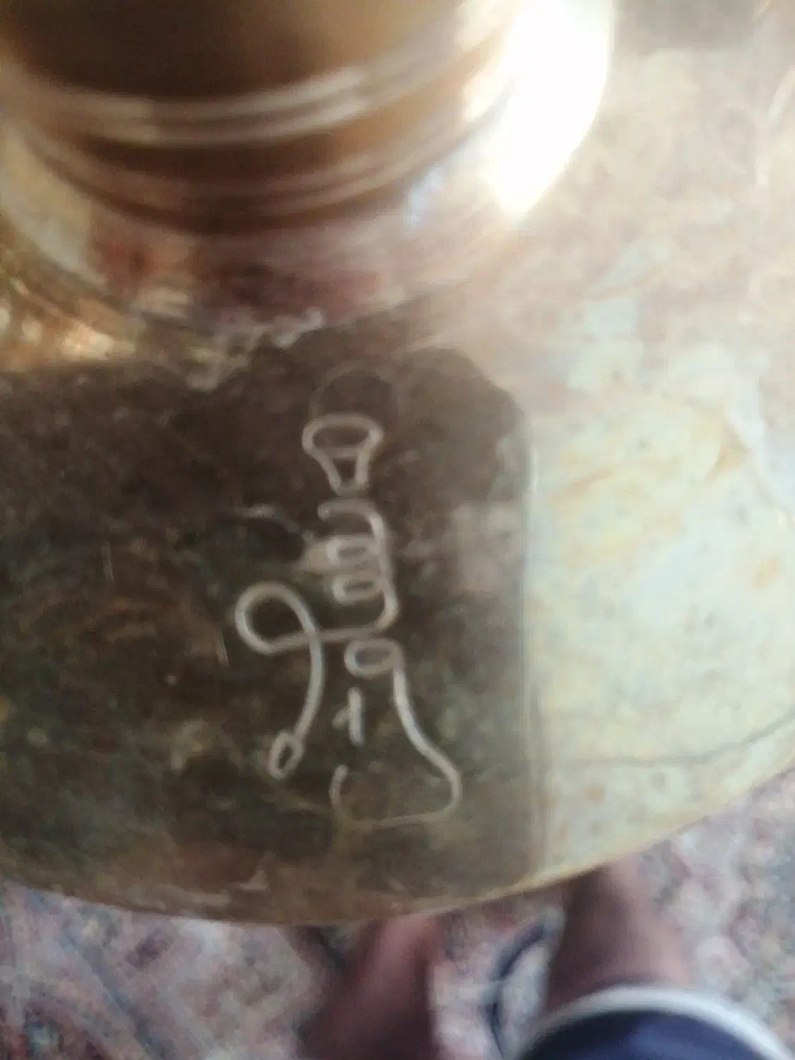 قلیان برنجه اصل مهر دار|کلکسیون و سرگرمی|سنندج, |دیوار