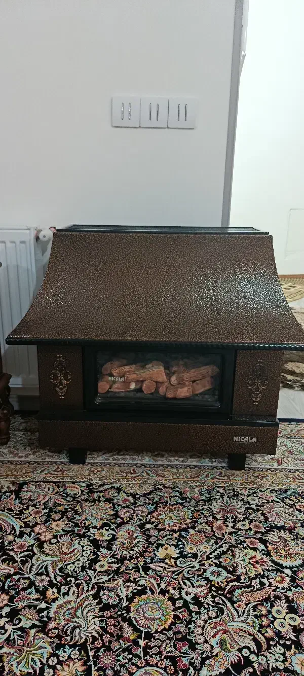 بخاری نیک کالا شومینه در حد نو|بخاری، هیتر، شومینه|اردبیل, |دیوار
