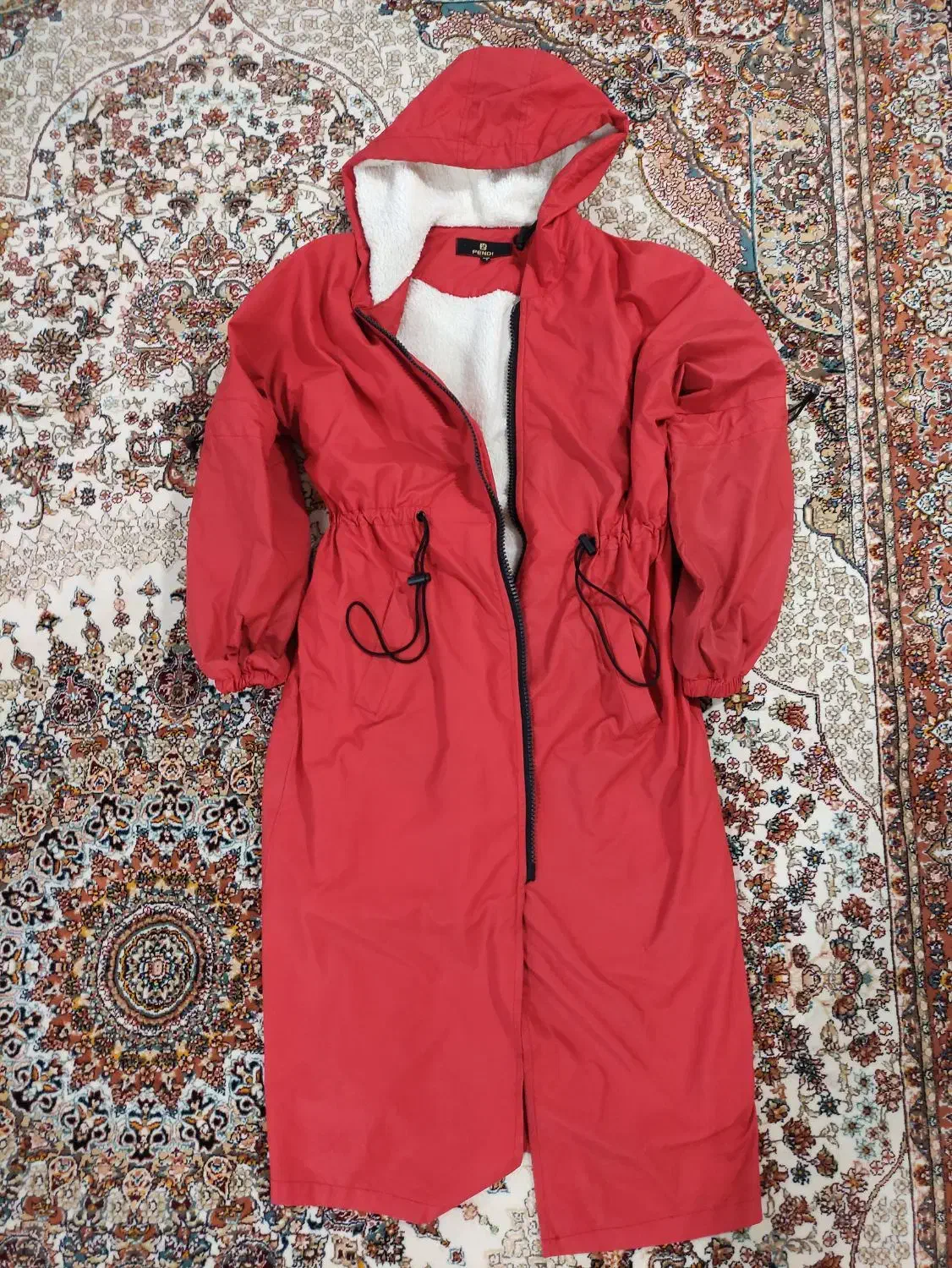 کاپشن بارانی داخل خز|لباس|سلماس, |دیوار