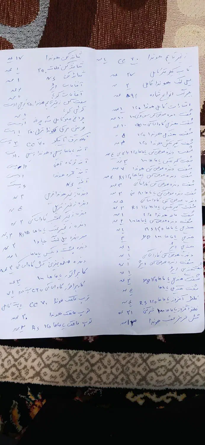 فروش لوازم جانبی موتور سیکلت|قطعات یدکی و لوازم جانبی|مشگین شهر, |دیوار