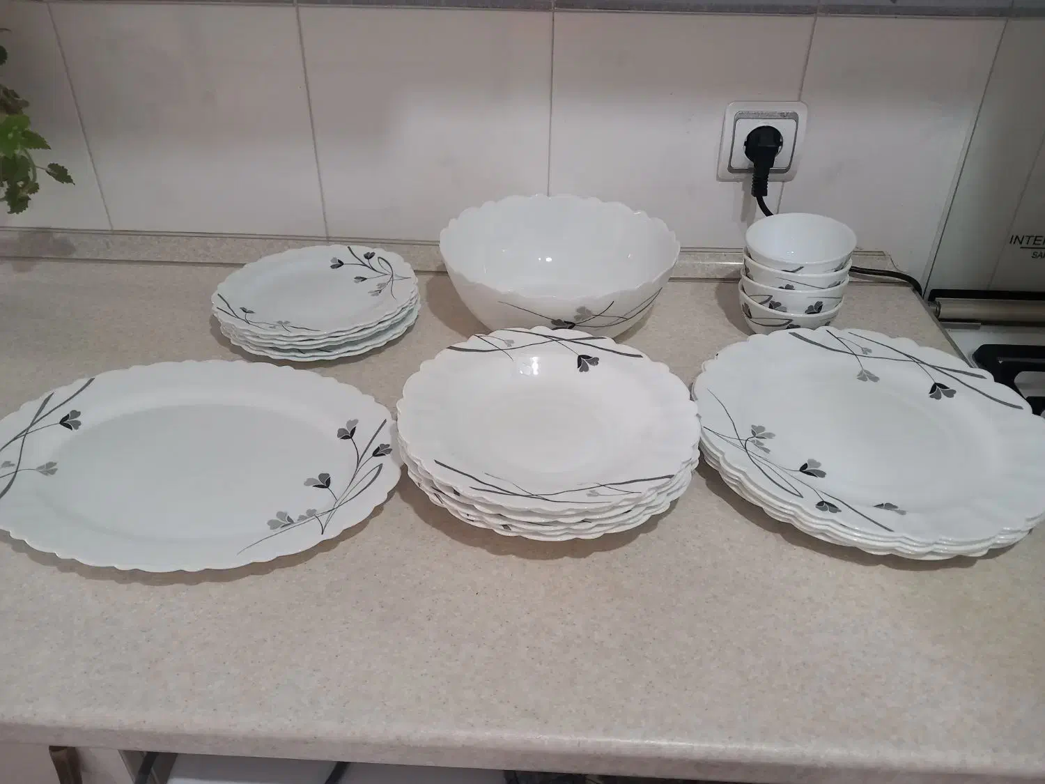 سرویس کامل  ارکوپال شش نفره|ظروف سرو و پذیرایی|زنجان, |دیوار