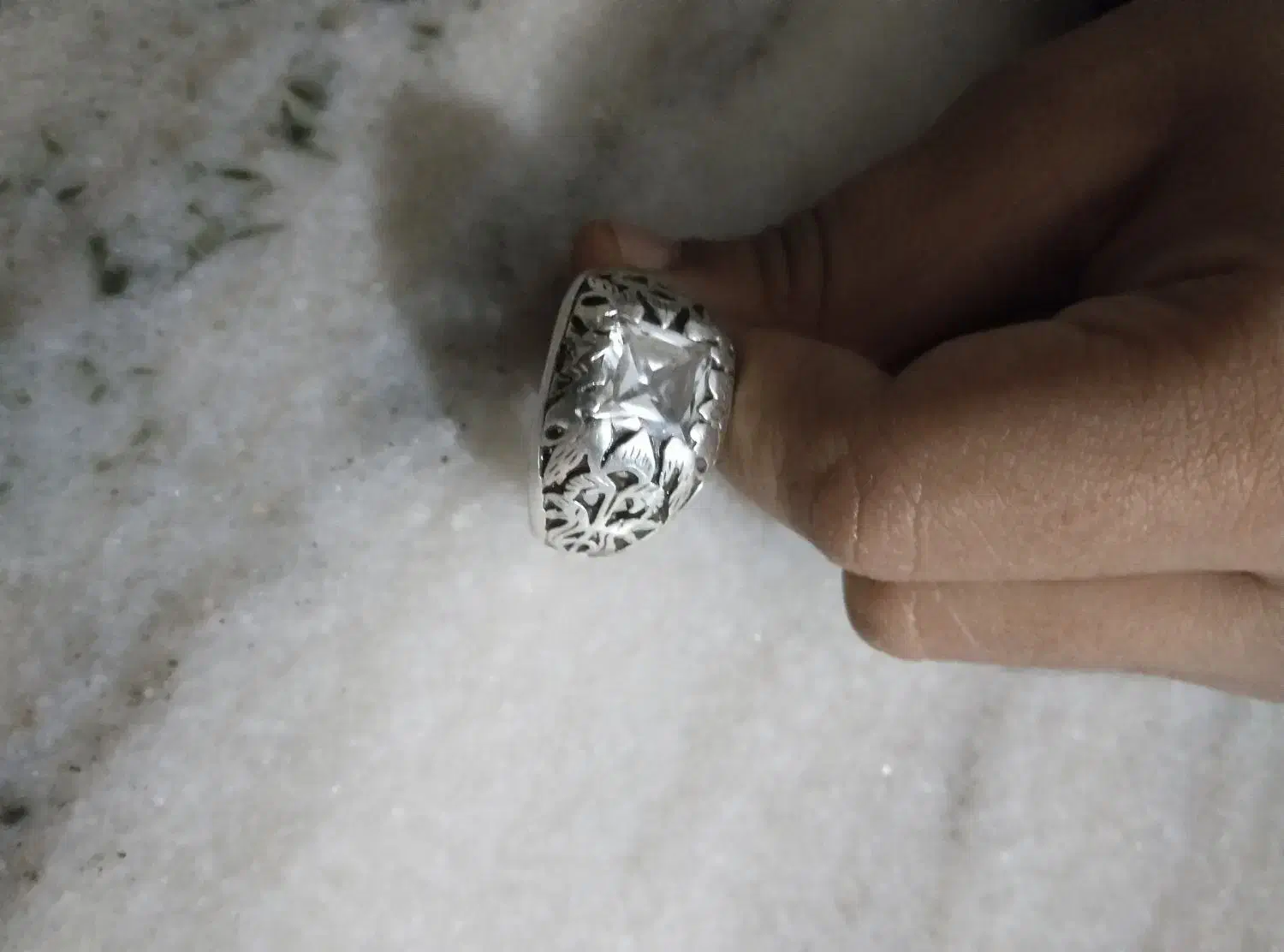 انگشتر.نقره. بانگین الماس|جواهرات|شیروان (خراسان), |دیوار