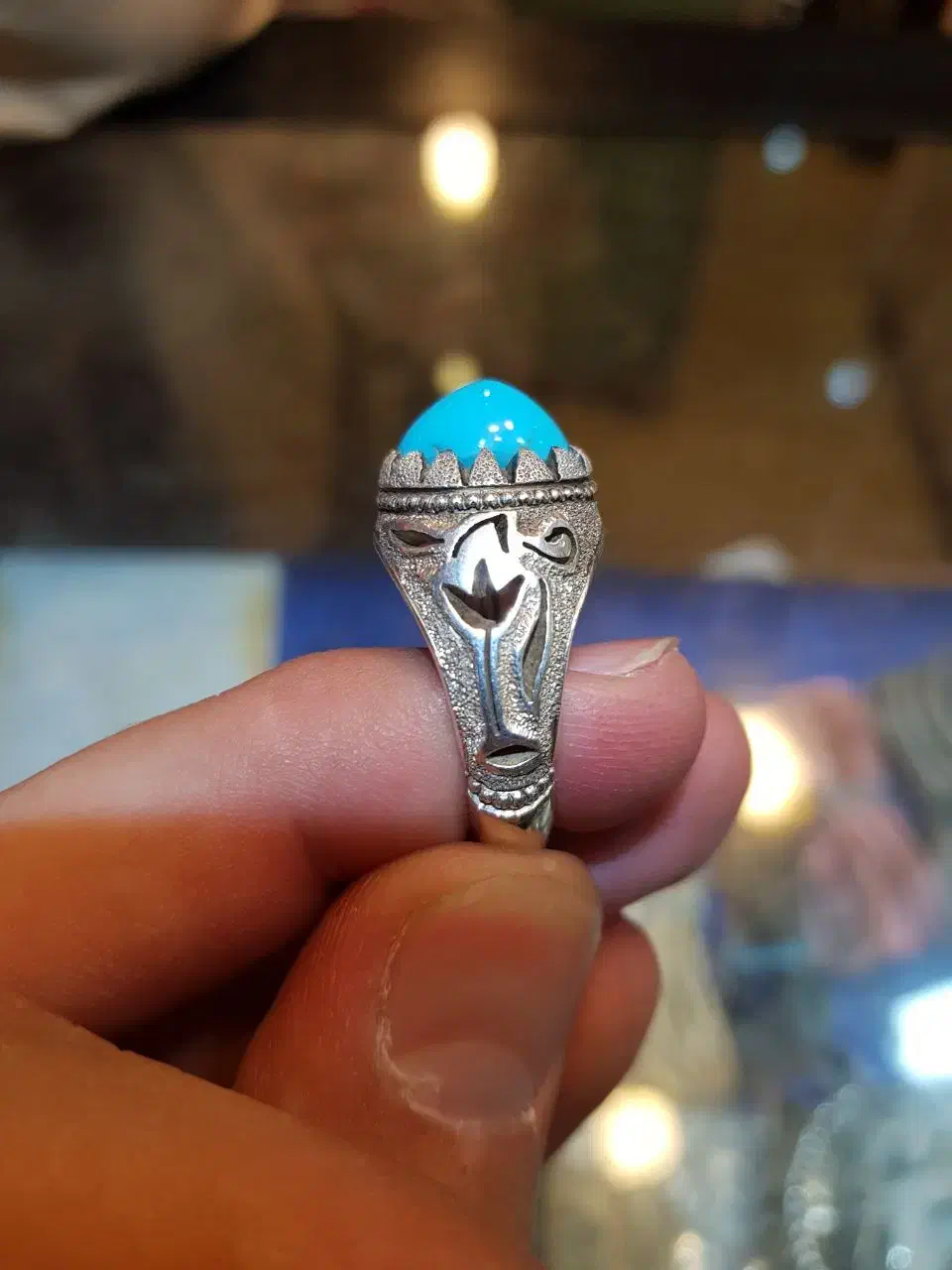 ۳ عدد انگشتر فیروزه نیشابور رکاب جون دار|جواهرات|تهران, حکیمیه|دیوار