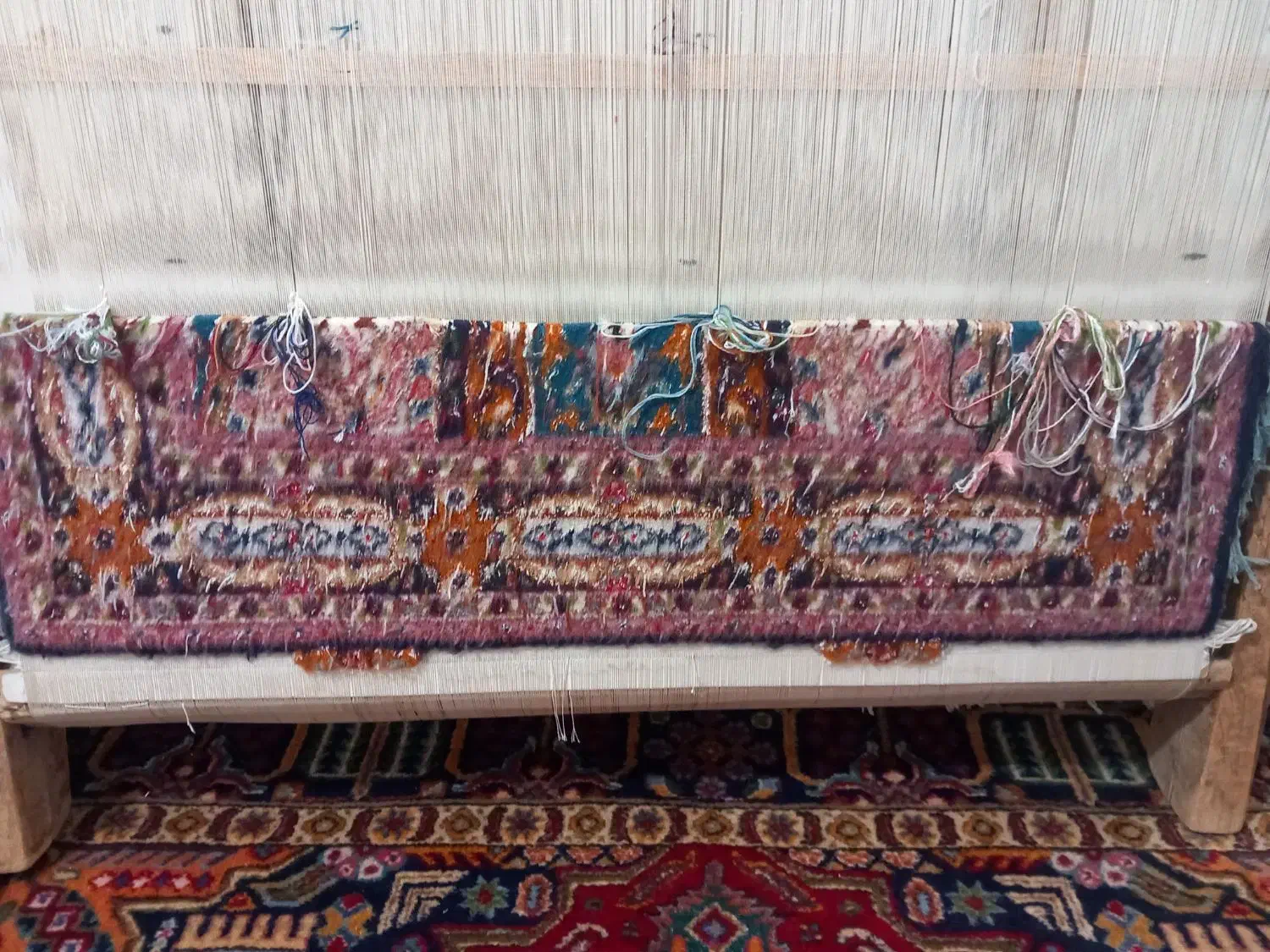 فرش زرنیم گنبد|فرش|صوفیان, |دیوار