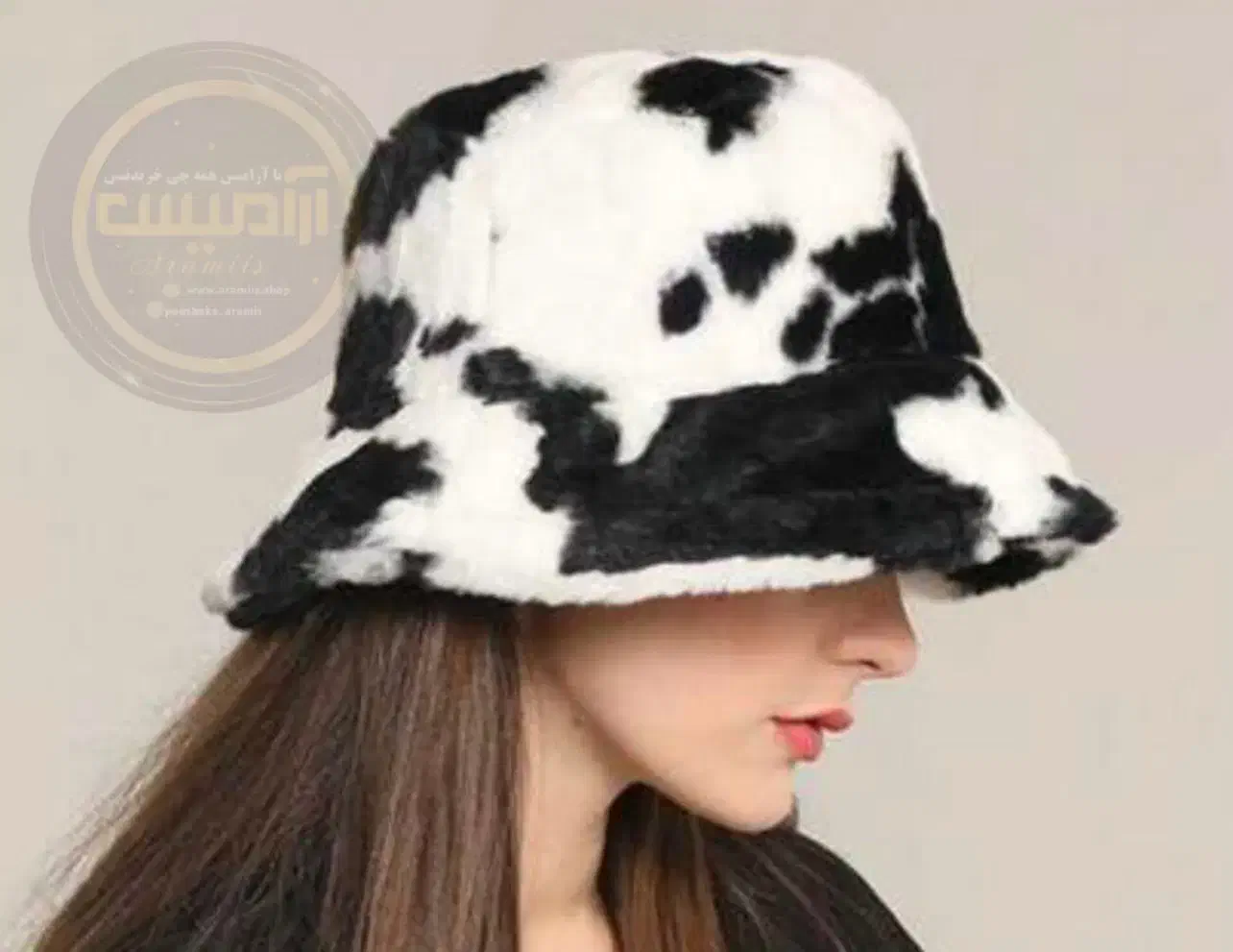 کلاه باکت زمستانی تدی طرح گاوی زنانه و دخترانه|لباس|تهران, باغ فیض|دیوار