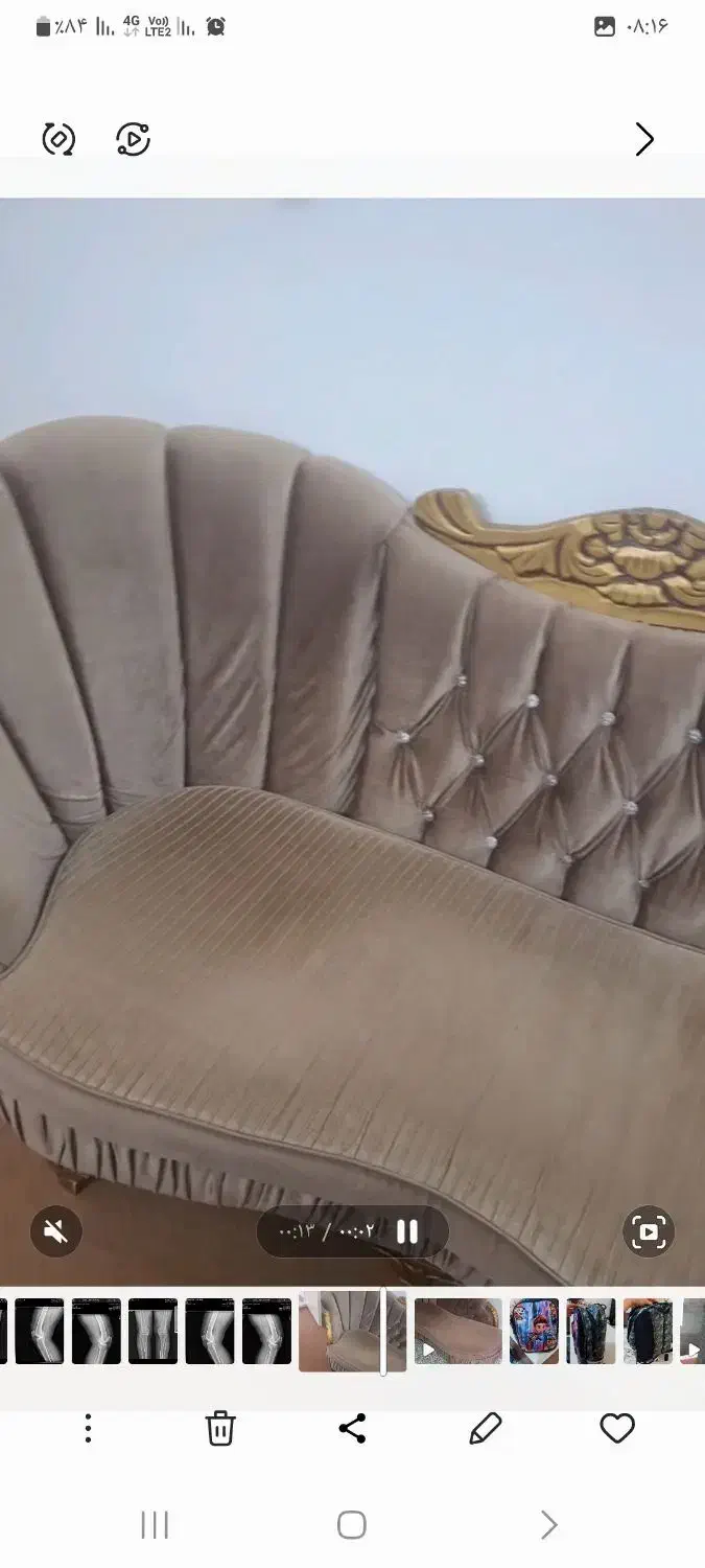 مبل سه نفر دو عدد چوبش محکم و سالم|مبلمان خانگی و میز عسلی|بابل, |دیوار