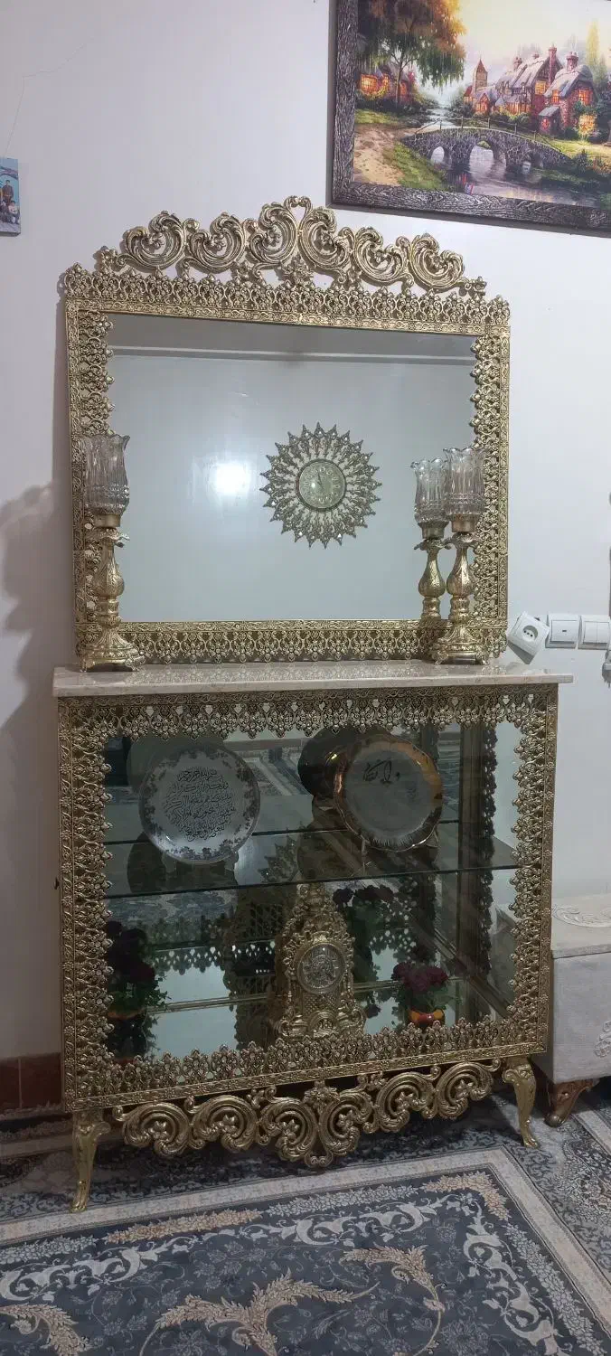 اینهوکنسولوساعتو.زیرتلوزیون|بوفه، ویترین، کنسول|جوانرود, |دیوار