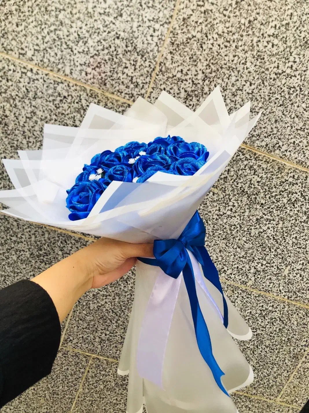 گل روبانی/بوکت پروانه/کادو زیبا و خوشکل|گل مصنوعی|رشت, یخسازی|دیوار