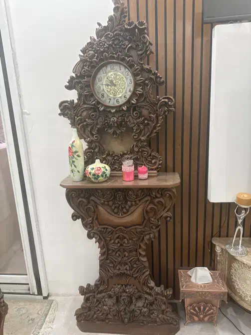 ساعت و کنسول منبت کاری|ساعت دیواری و تزئینی|اصفهان, کوجان|دیوار