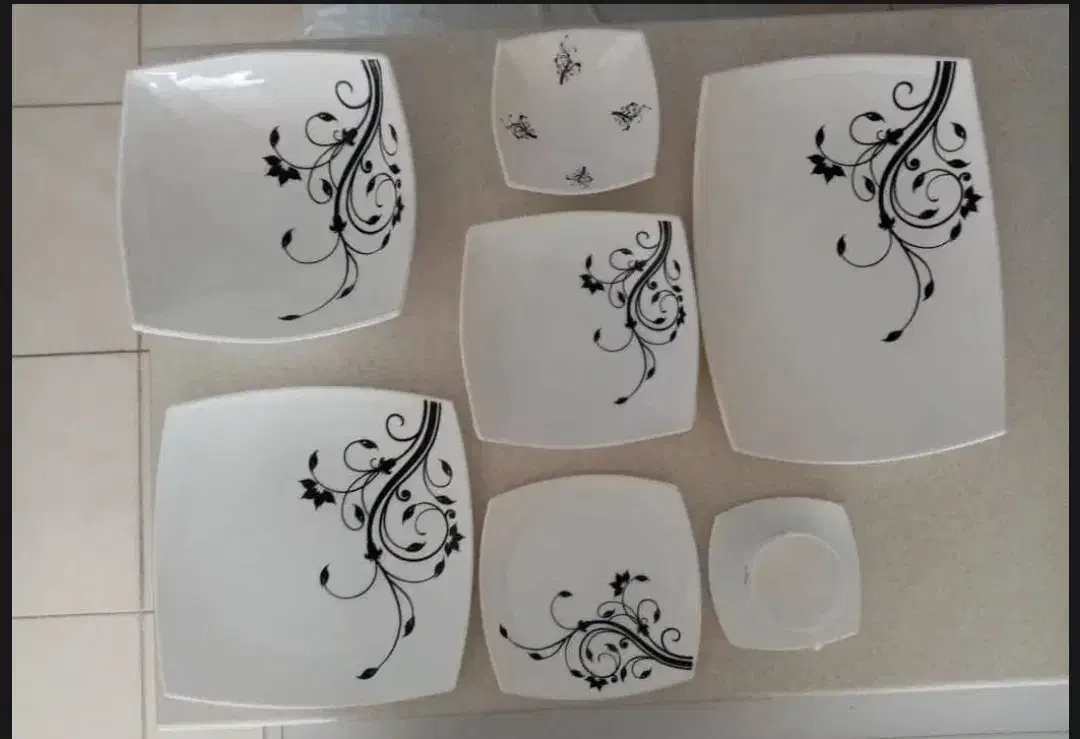 سرویس غذاخوری لومینارک فرانسه|ظروف سرو و پذیرایی|صدرا-فارس, فاز ۱|دیوار