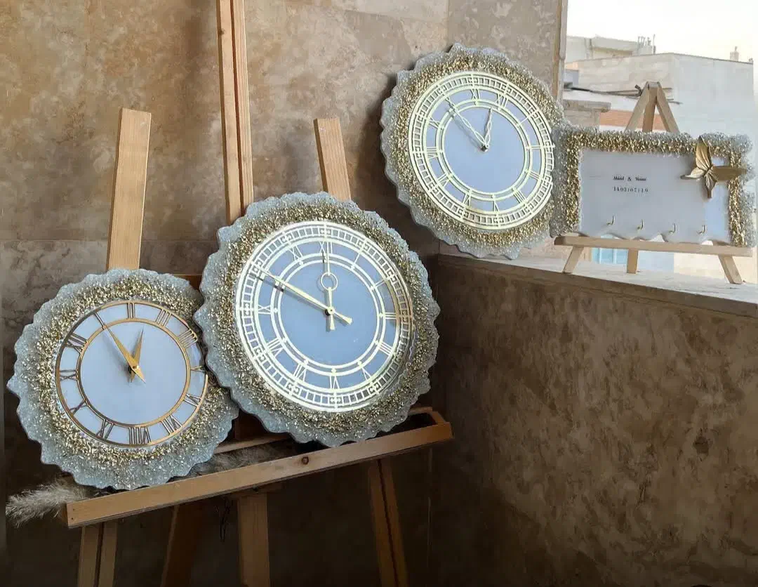 تابلو وساعت رزین|ساعت دیواری و تزئینی|قم, عمار یاسر|دیوار