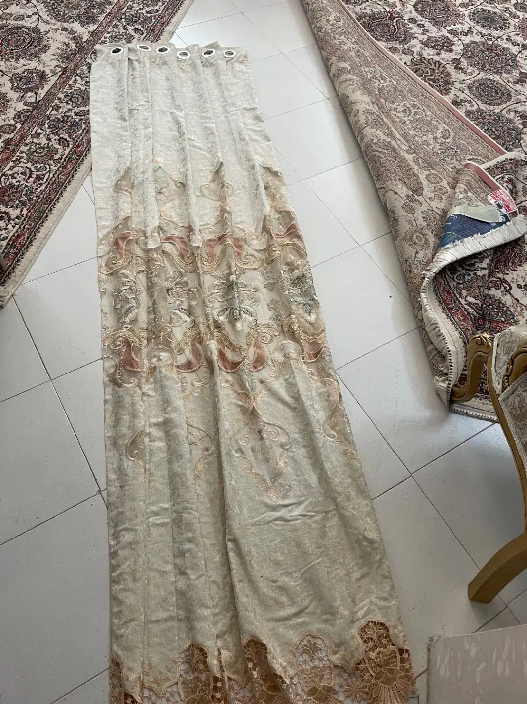 یک جفت دستک پرده پانچ فوق شیکی|پرده، رانر، رومیزی|مشهد, جاهد شهر|دیوار