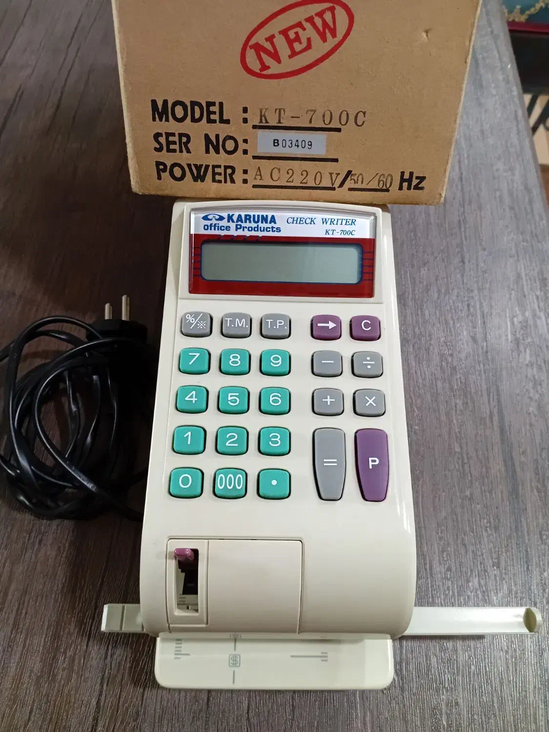 چاپگر  چک  KARUNA. 700|پرینتر، اسکنر، کپی، فکس|مشهد, حسابی جنوبی (شهرک غرب)|دیوار