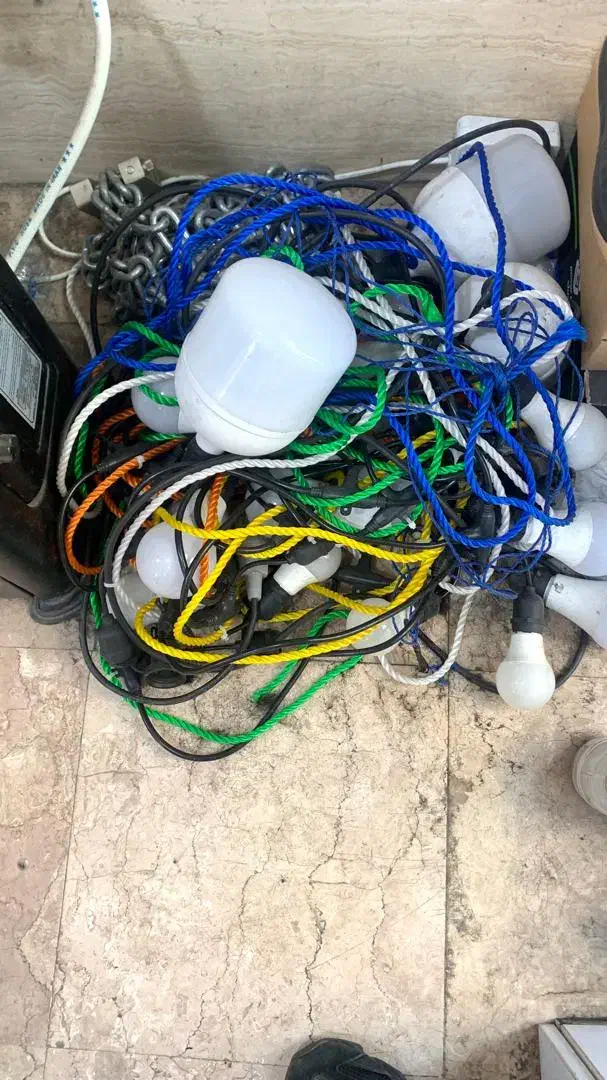 ریسه به همراه لامپ|ریسه و چراغ تزئینی|رشت, پاستوریزه|دیوار