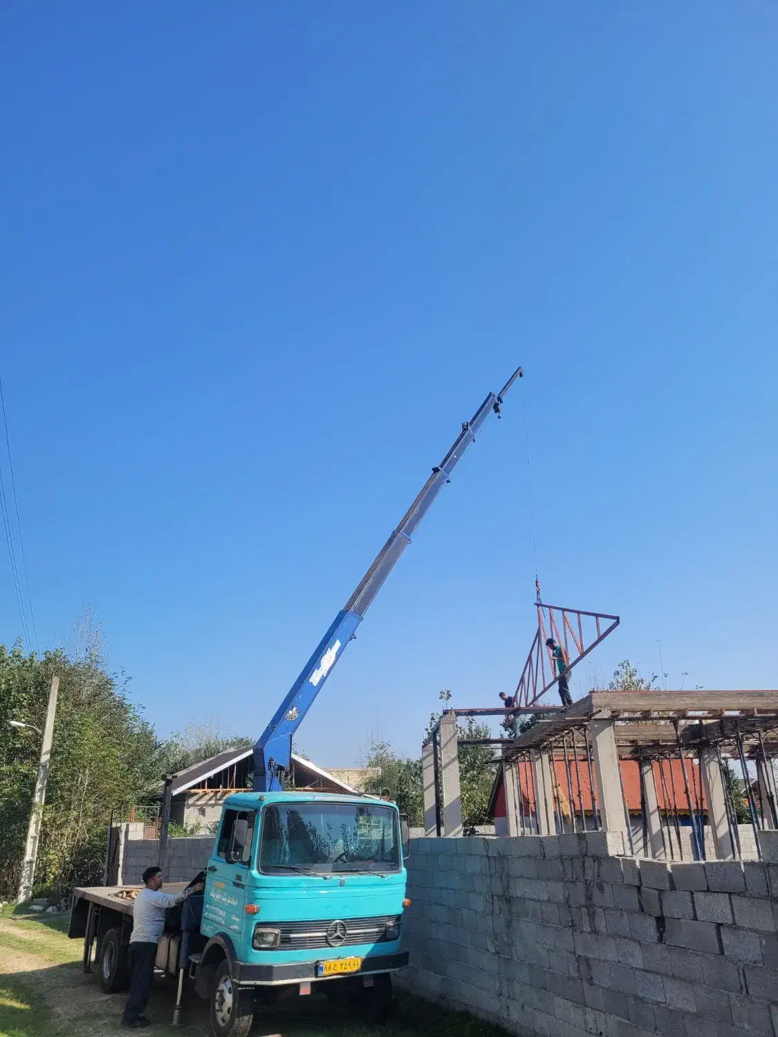 جرثقیل دکل بلند|خدمات حمل و نقل|رشت, جانبازان|دیوار