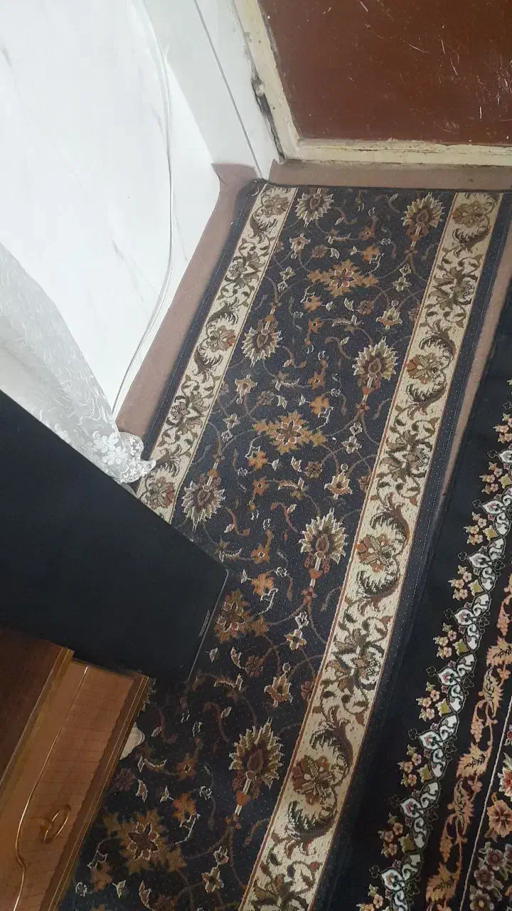 کناره گیلیمی و کناره قالی سورمه ای|گلیم، جاجیم، گبه|نیشابور, سرآب کوشک|دیوار