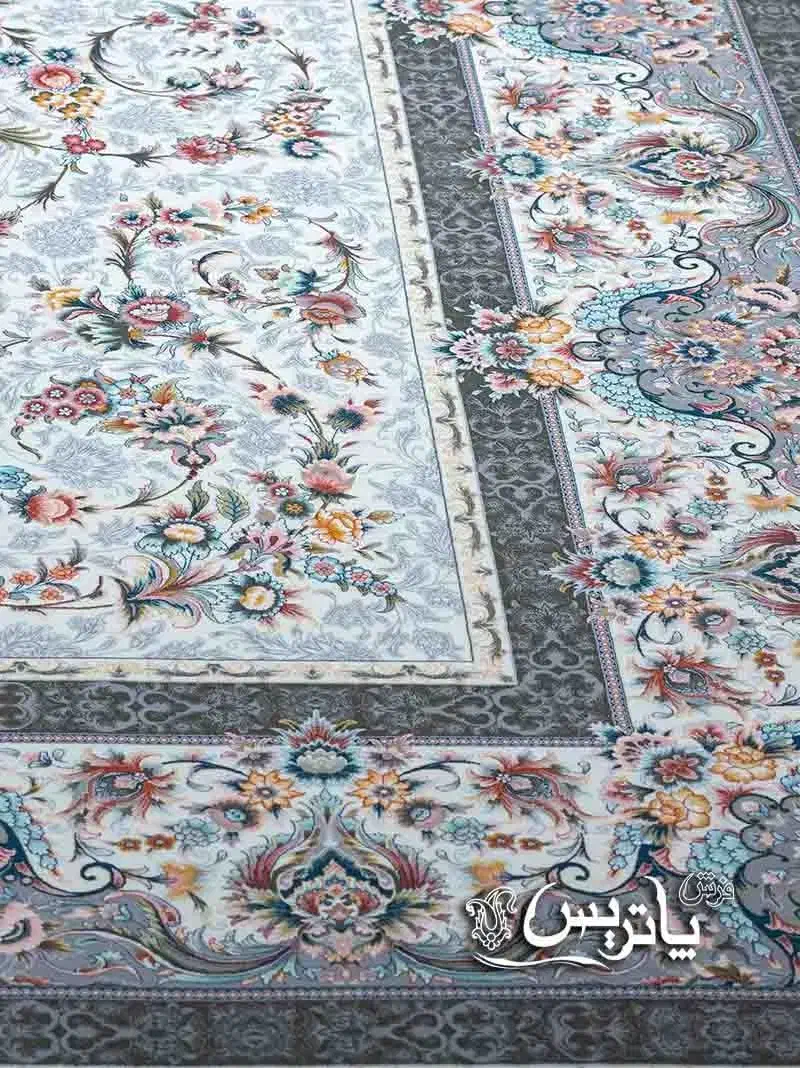 ۲عددفرش پاتریس ۹متری ۱۵۰۰ شانه افشان سی گل کرم|فرش|اردبیل, |دیوار