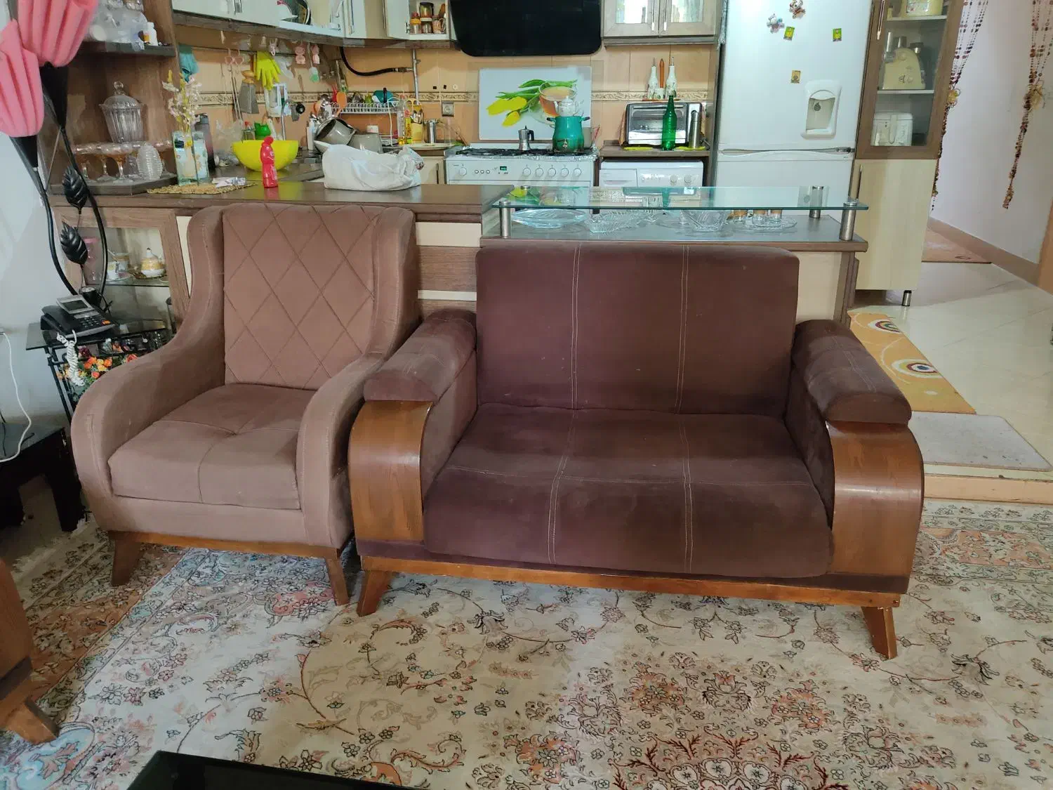 مبلمان هفت نفره|مبلمان خانگی و میز عسلی|کاشمر, |دیوار