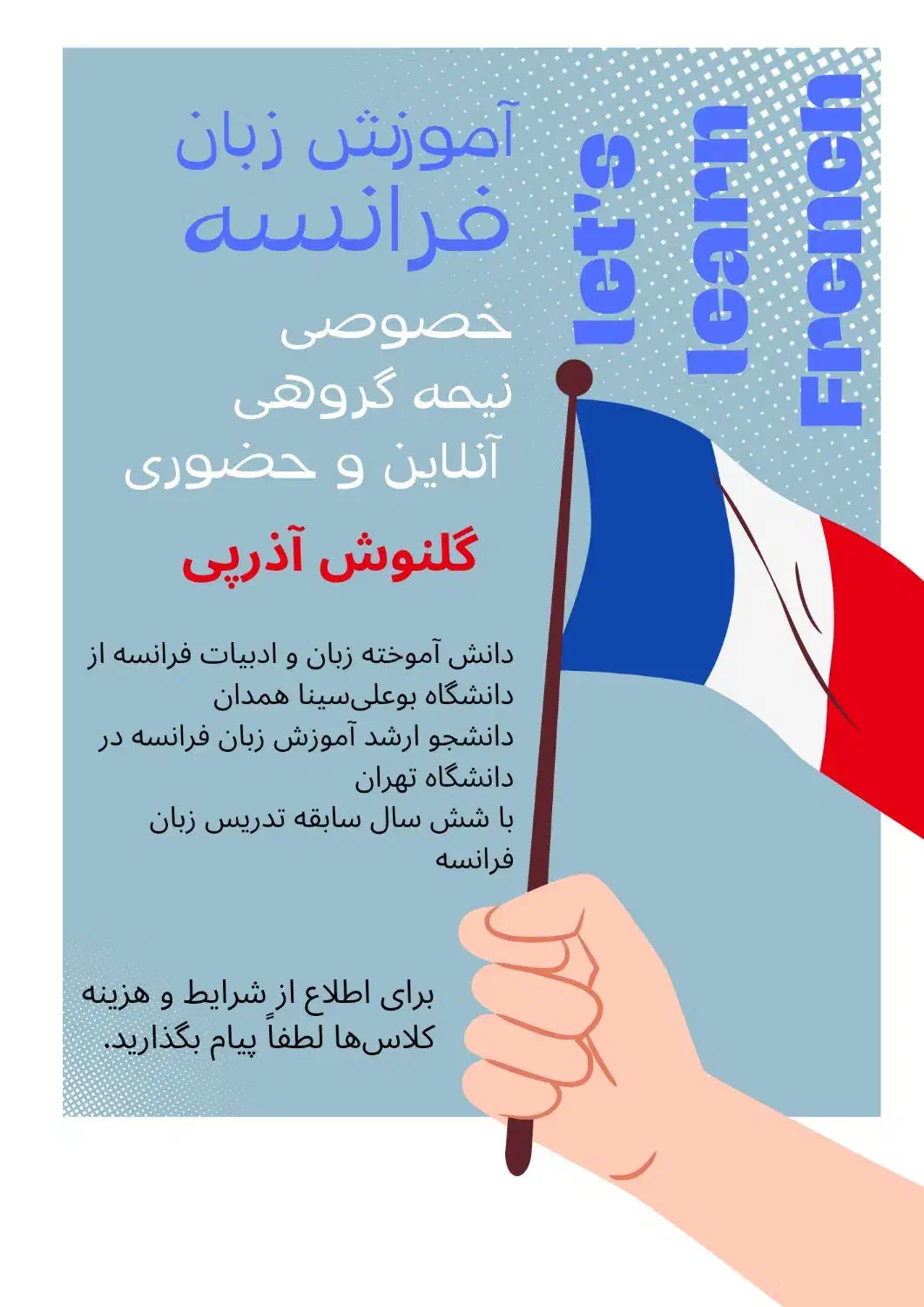 آموزش زبان فرانسه خصوصی|خدمات آموزشی|تهران, عباس‌آباد|دیوار