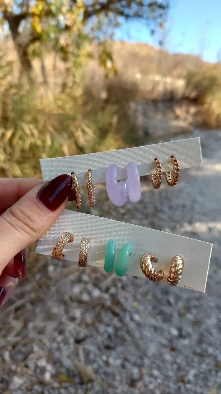 گوشواره های رنگ ثابت و بدون حساسیت|بدلیجات|بجنورد, |دیوار