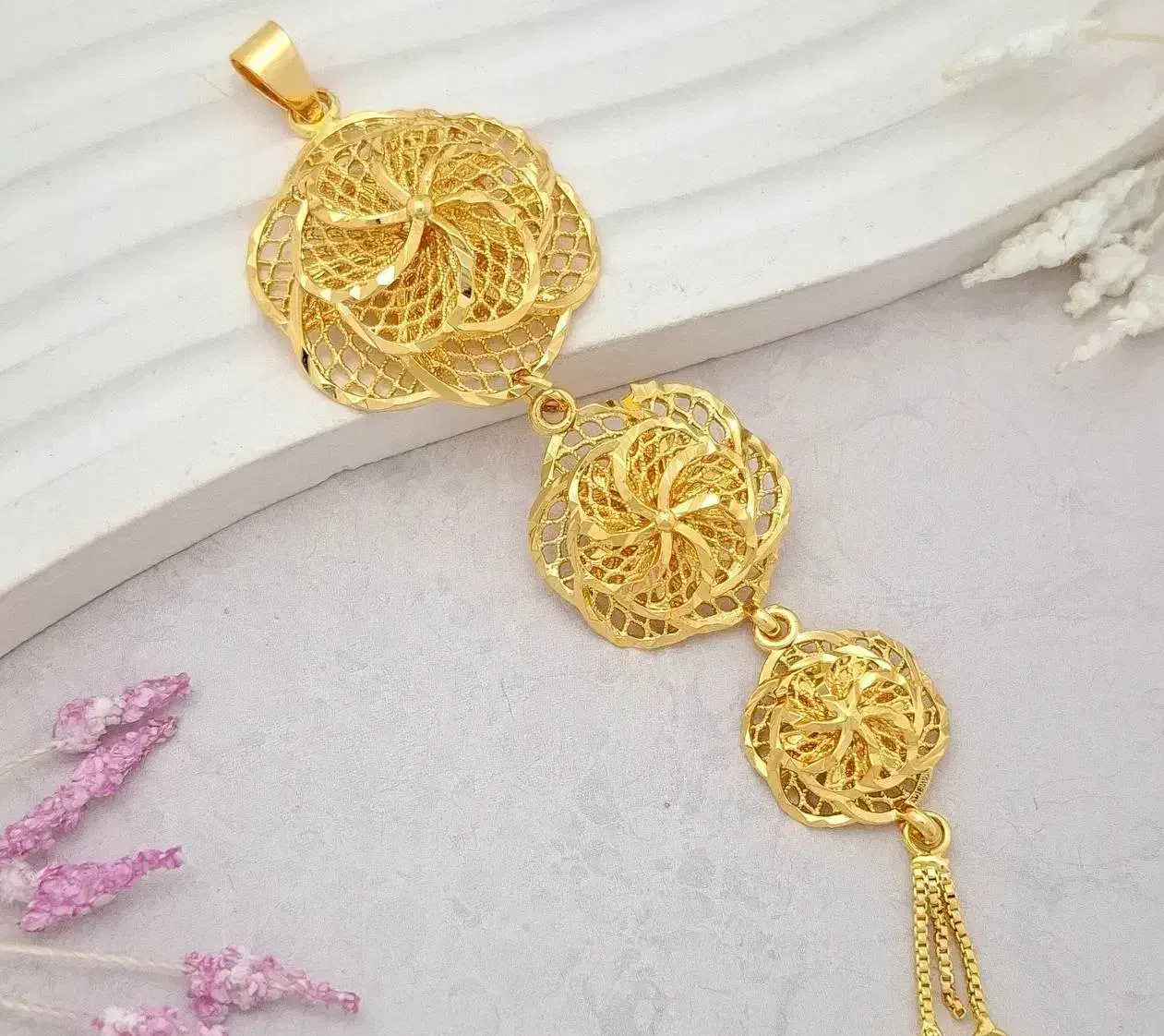 پلاک های گل طرح طلا|جواهرات|گنبد کاووس, |دیوار