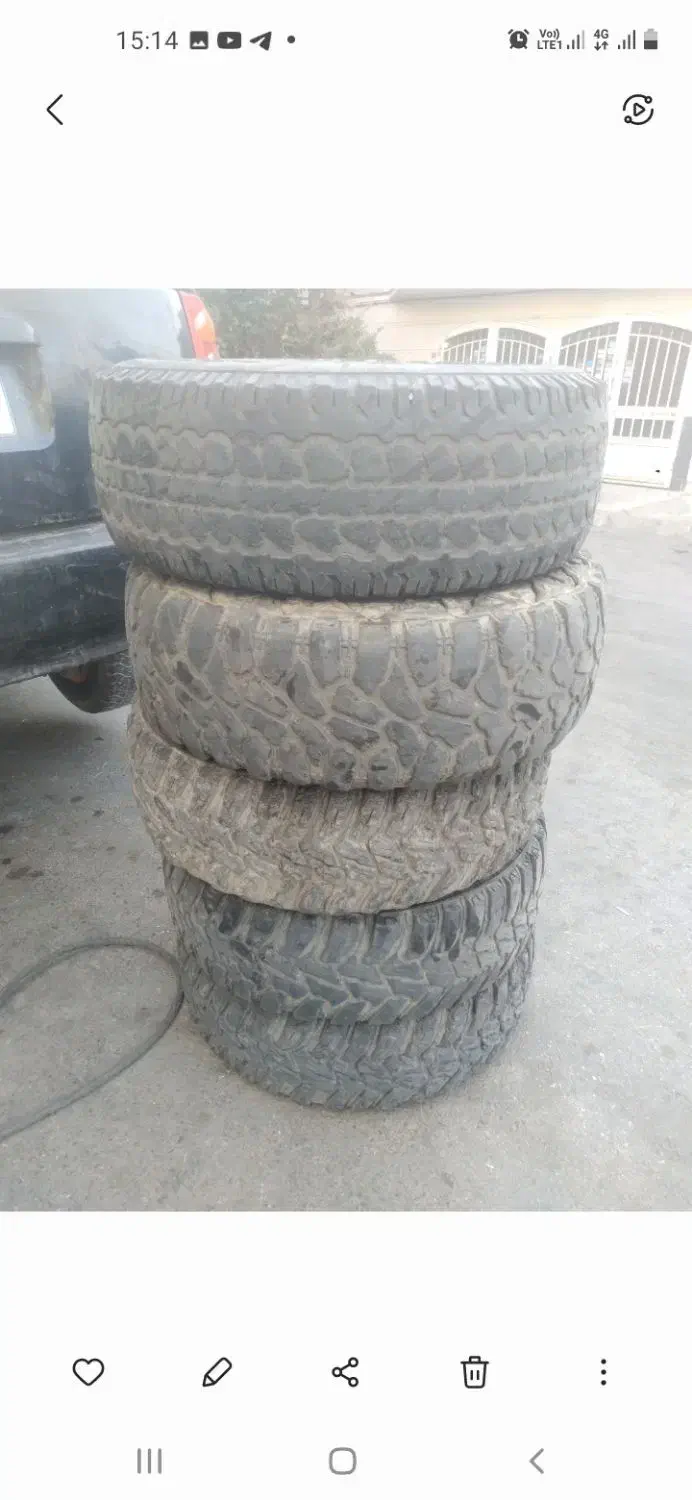 لاستیک های ۳۱/۱۰.۵/۱۵ آفرودی|قطعات یدکی و لوازم جانبی|مشهد, کوه سنگی|دیوار