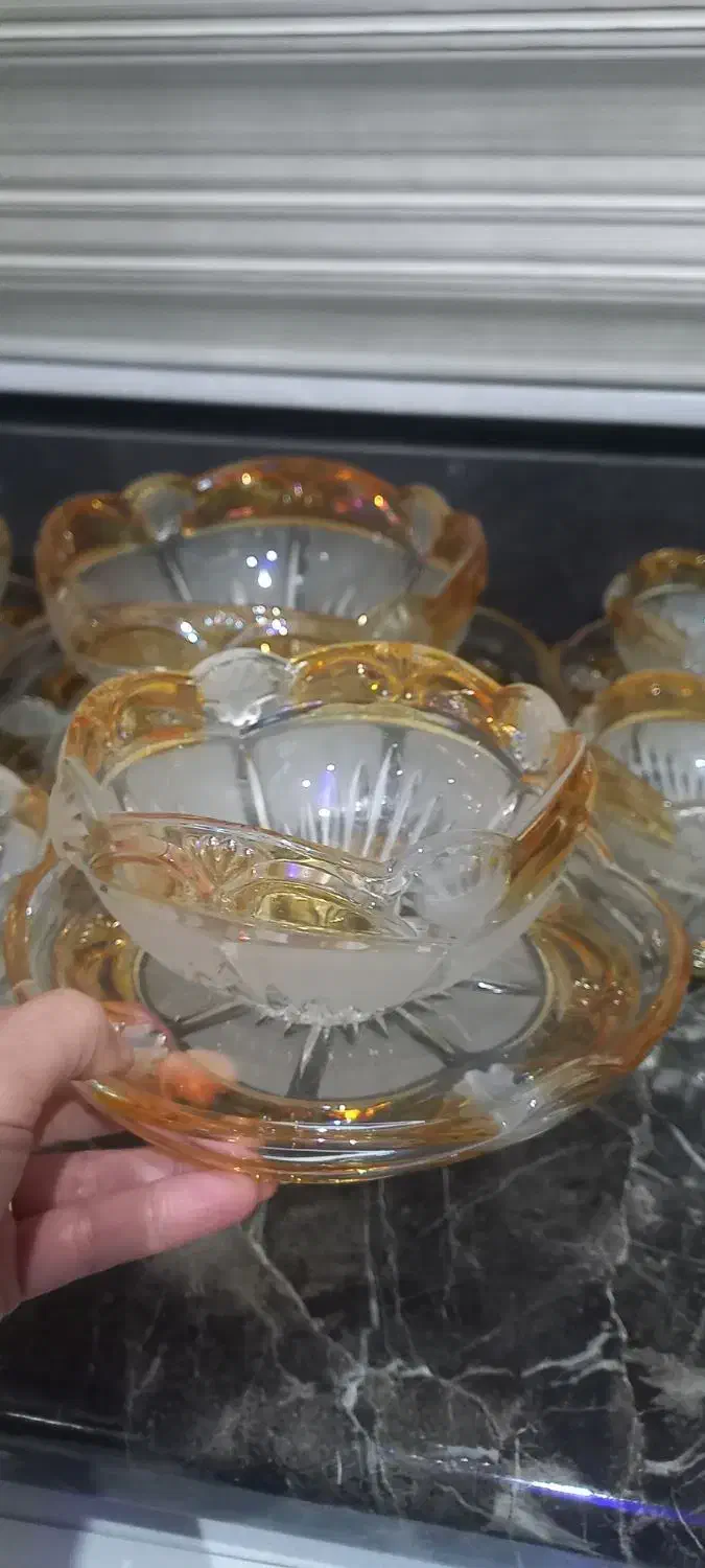 ۱۴پارچه کریستال|ظروف سرو و پذیرایی|مشهد, خواجه ربیع|دیوار