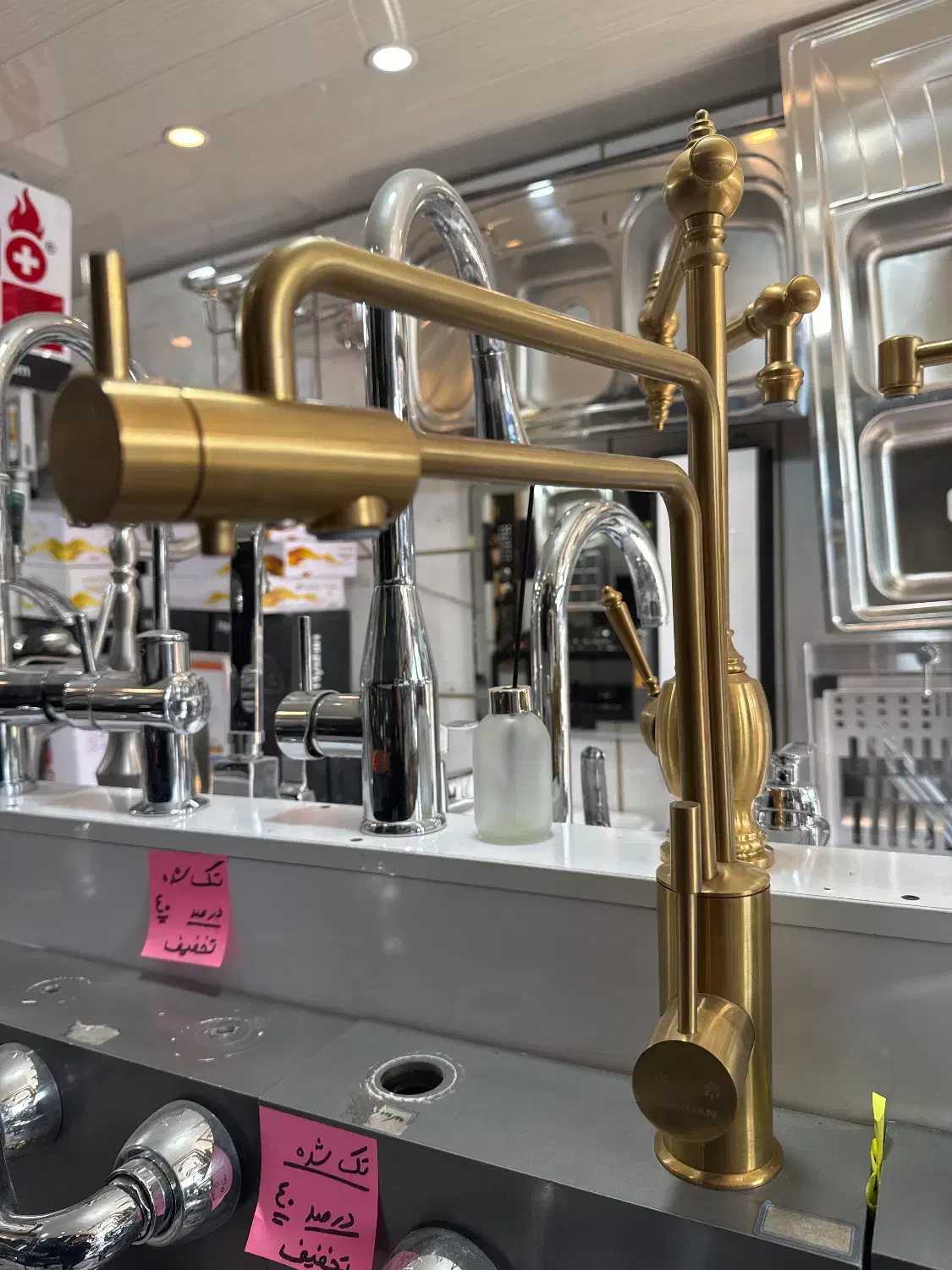 شیر ظرفشویی ۲ زمانه گلدمات شوان|مصالح و تجهیزات ساختمان|شیراز, تحویلی|دیوار