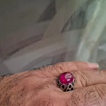 انگشتر نقره سنگ یاقوت|جواهرات|اسلام‌شهر, شهرک قائمیه|دیوار