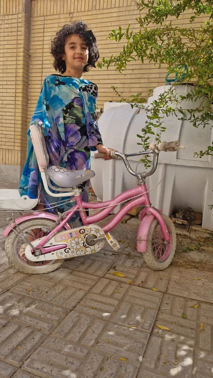 دوچرخه صورتی  رنگ دخترانه سایز۱۲|دوچرخه، اسکیت، اسکوتر|اصفهان, خانه اصفهان|دیوار