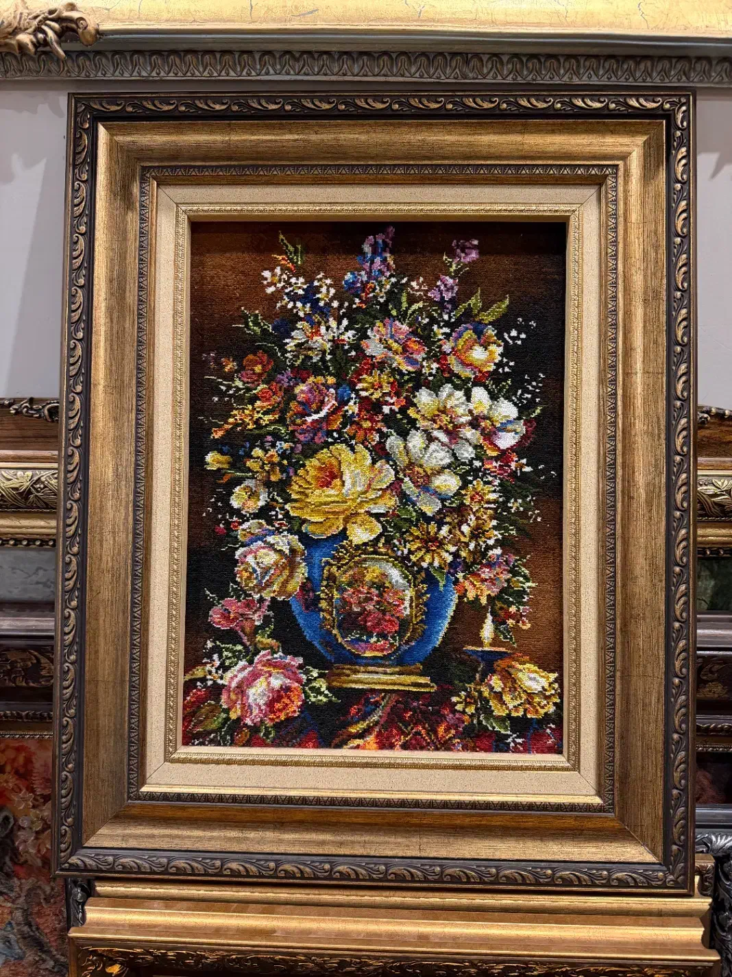 تابلوفرش گل و گلدان|تابلو فرش|تهران, آسمان|دیوار