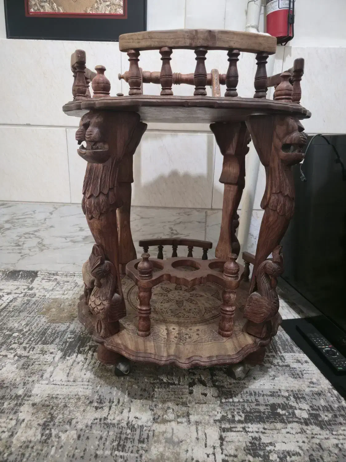 میز بار کشمیری دو طبقه|صنایع دستی و سایر لوازم تزئینی|نسیم‌شهر, |دیوار