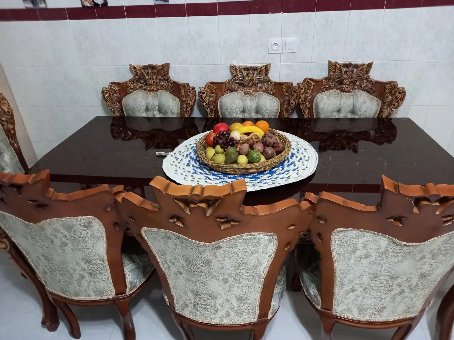 میز ناهار خوری هشت نفره|میز و صندلی غذاخوری|شیراز, داریون|دیوار