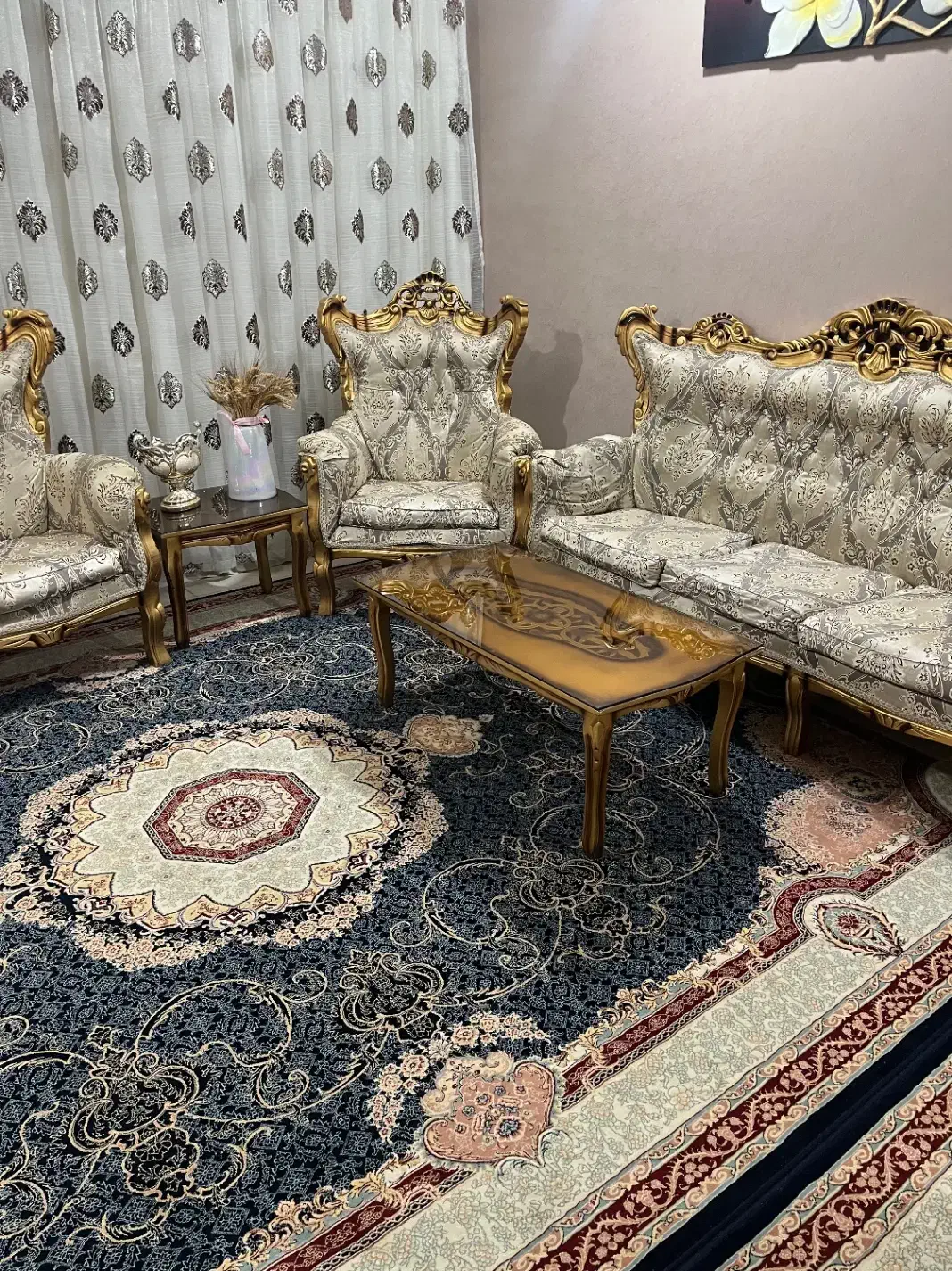 مبل سلطنتی ۹نفره|مبلمان خانگی و میز عسلی|آبادان, |دیوار