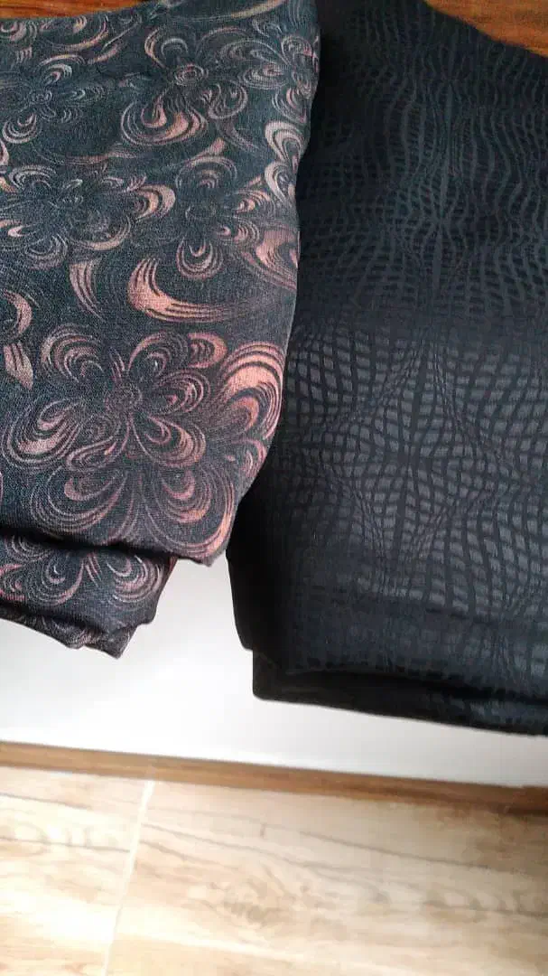 پارچه چادرمشکی طرح دار و پارچه چادردم دستی|لباس|لنگرود, |دیوار