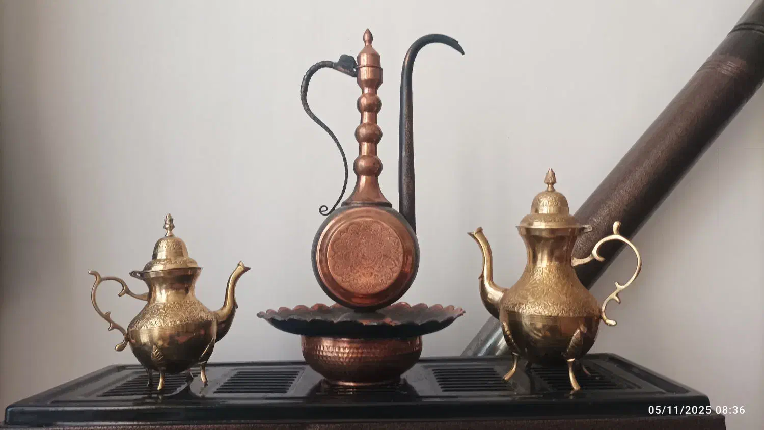 دکوری برنزی|قوری، کتری، قهوه‌ساز دستی|خوی, |دیوار