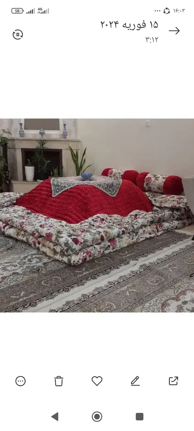 تولیدی انواع لحاف کرسی و تشک و بالش کلی و جزئی|رختخواب، بالش، پتو|همدان, |دیوار