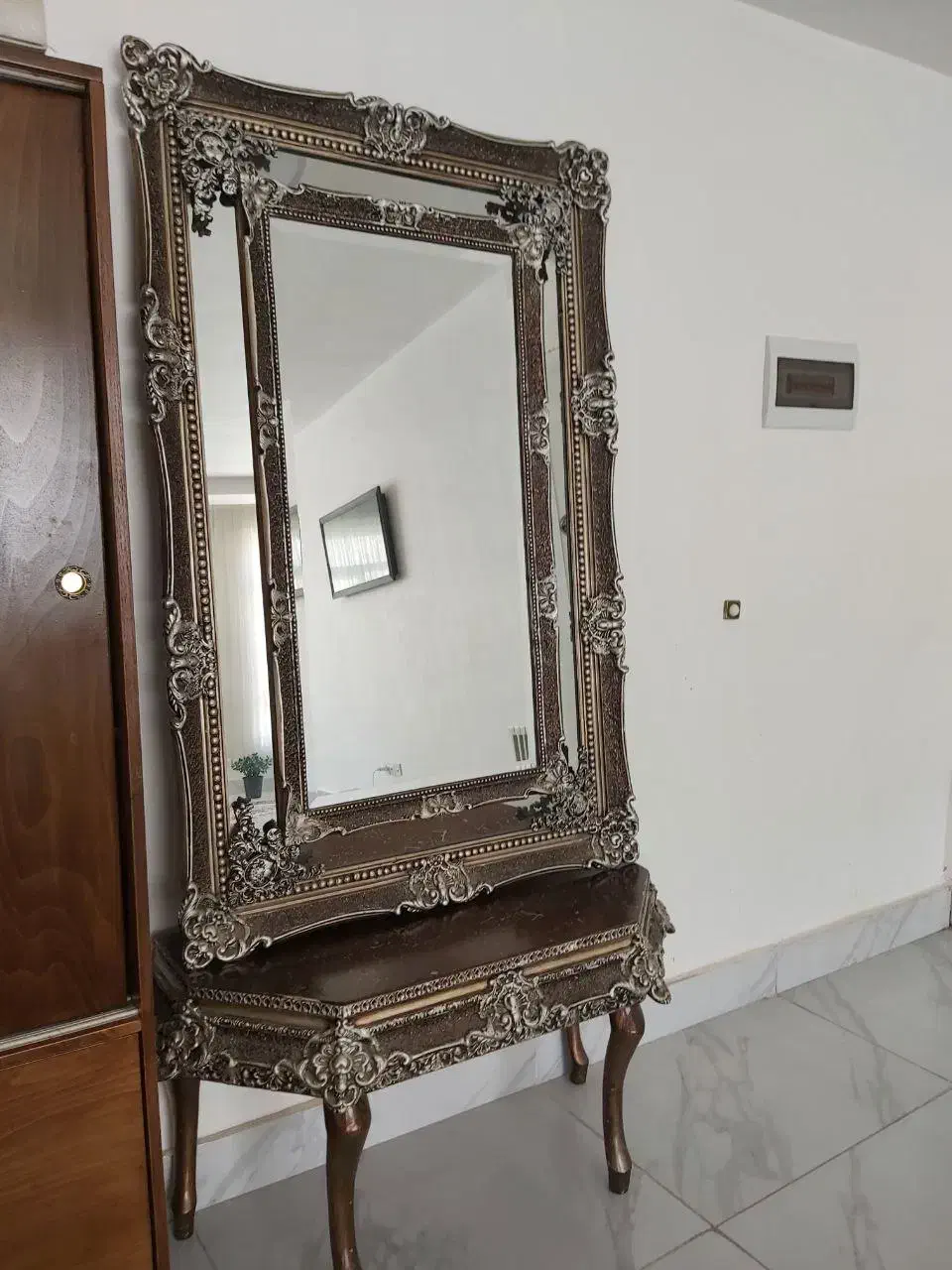 آینه سلطنتی قدی ۱۴۰/۹۰ همراه با پایه|آینه|ایلام, |دیوار