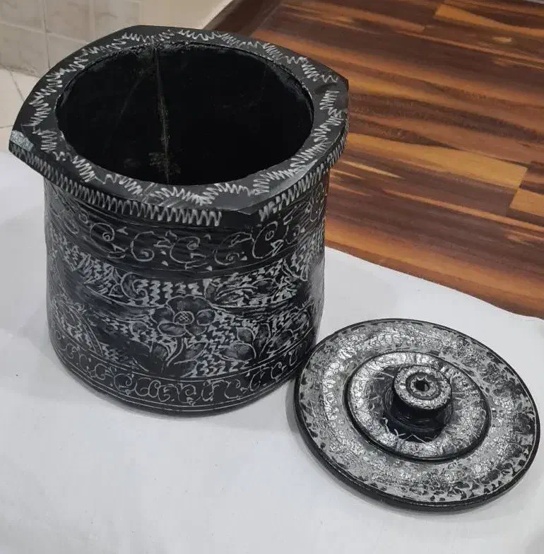 دیگ سنگی سیاه قلم|ظروف پختوپز|تهران, والفجر|دیوار